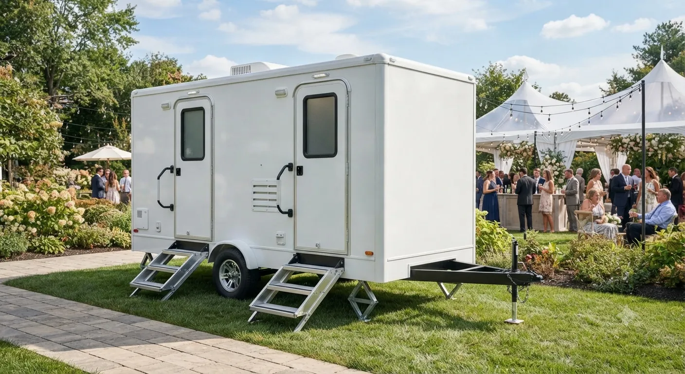 2 Stall Restroom Trailer in Des Plaines, IL