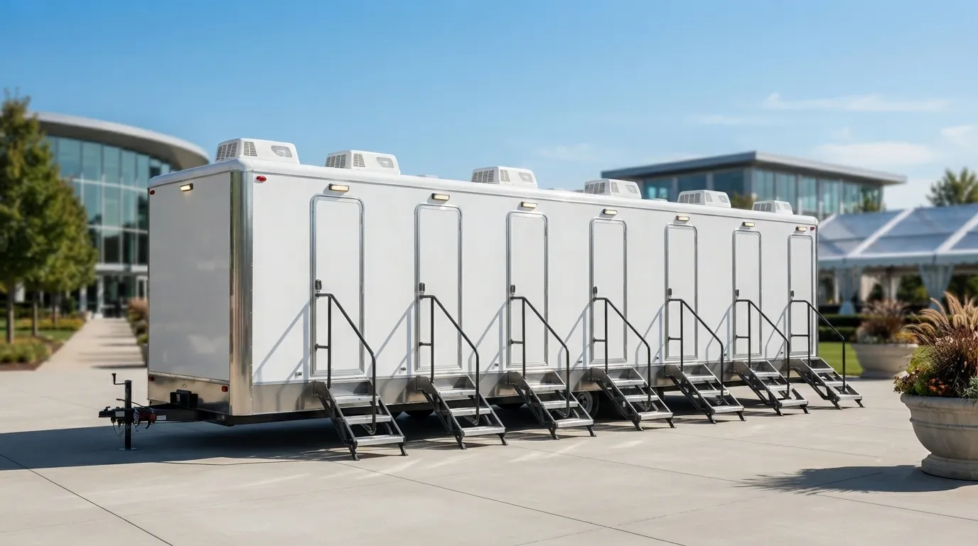 8 Stall Restroom Trailer in Des Plaines, IL