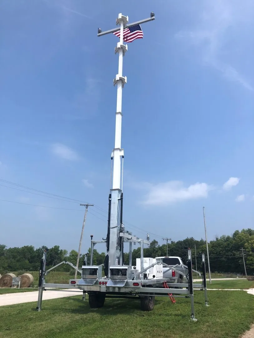 Temporary Power Pole in Des Plaines, IL